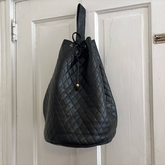 Halston Heritage | Bags | Black Quilted Leather Bag Halston | Poshmark